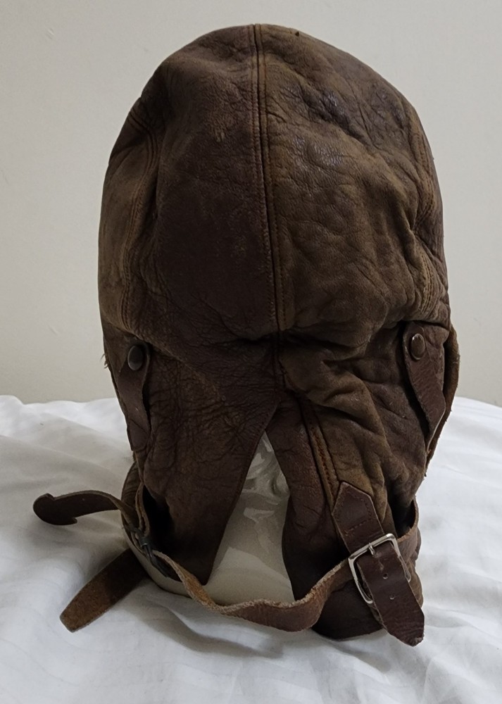 WW2 Canadian RCAF Type B Leather Flying Helmet size 4