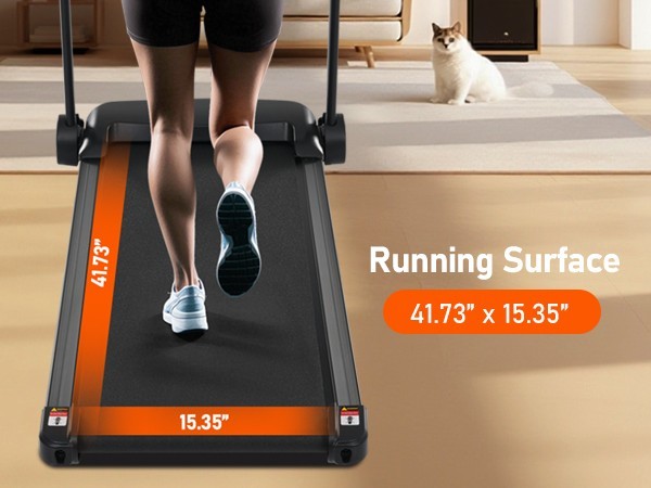 Foldable Treadmill 8% Incline 3.0HP 10MPH Type C & USB Charge Bluetooth Speaker