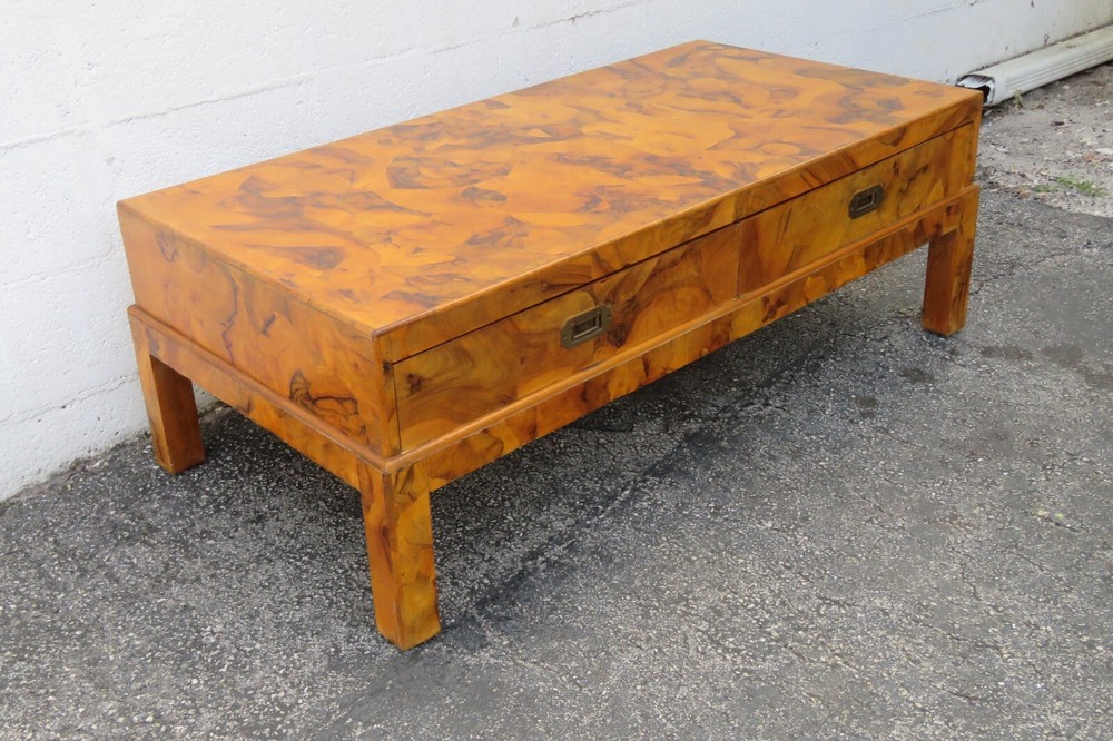 Italian Hollywood Regency Modern Patchwork Inlay Cocktail Coffee Table 5960