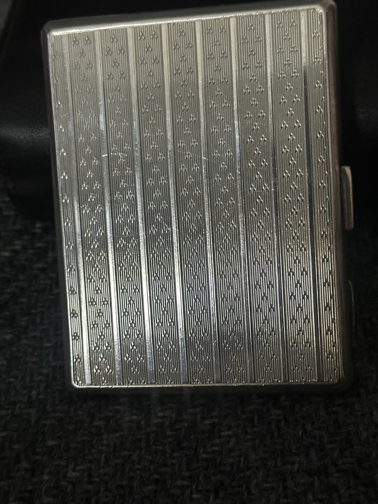 STERLING SILVER HAND PAINTED CIGARETTE CASE 1784-1883