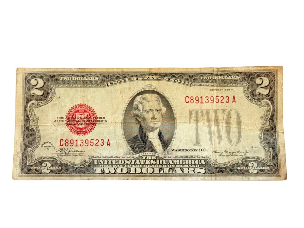 1928-D $2 Legal Tender Note (VG)