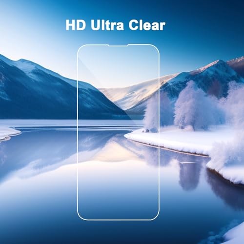 3 Pack Screen Protector for iPhone 13 with 3 Pack Camera iPhone 13 6.1" Clear
