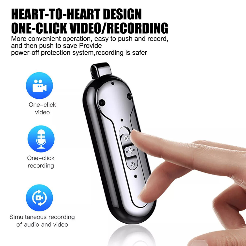 Necklace Camera Mini Full HD Video Audio Voice Recording Wearable Small Recorder