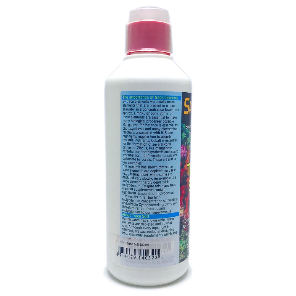 Salifert Trace Soft 500mL Essential Trace Elements for Leather and Soft Corals
