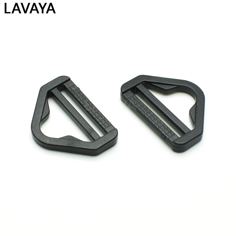 10pcs/pack PlastiSlider Adjustable Buckle Black