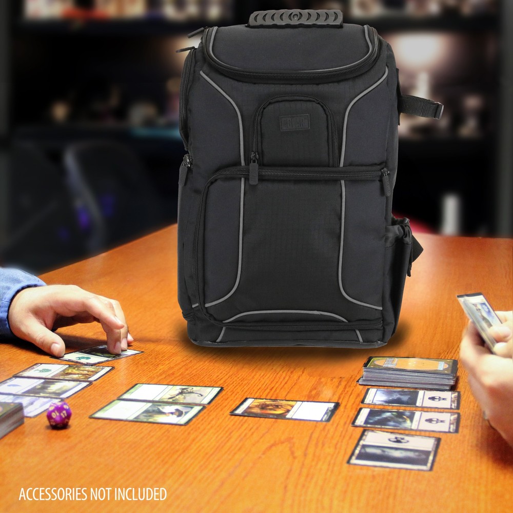 USA Gear Magic the Gathering Backpack with Customizable Interior (Black)