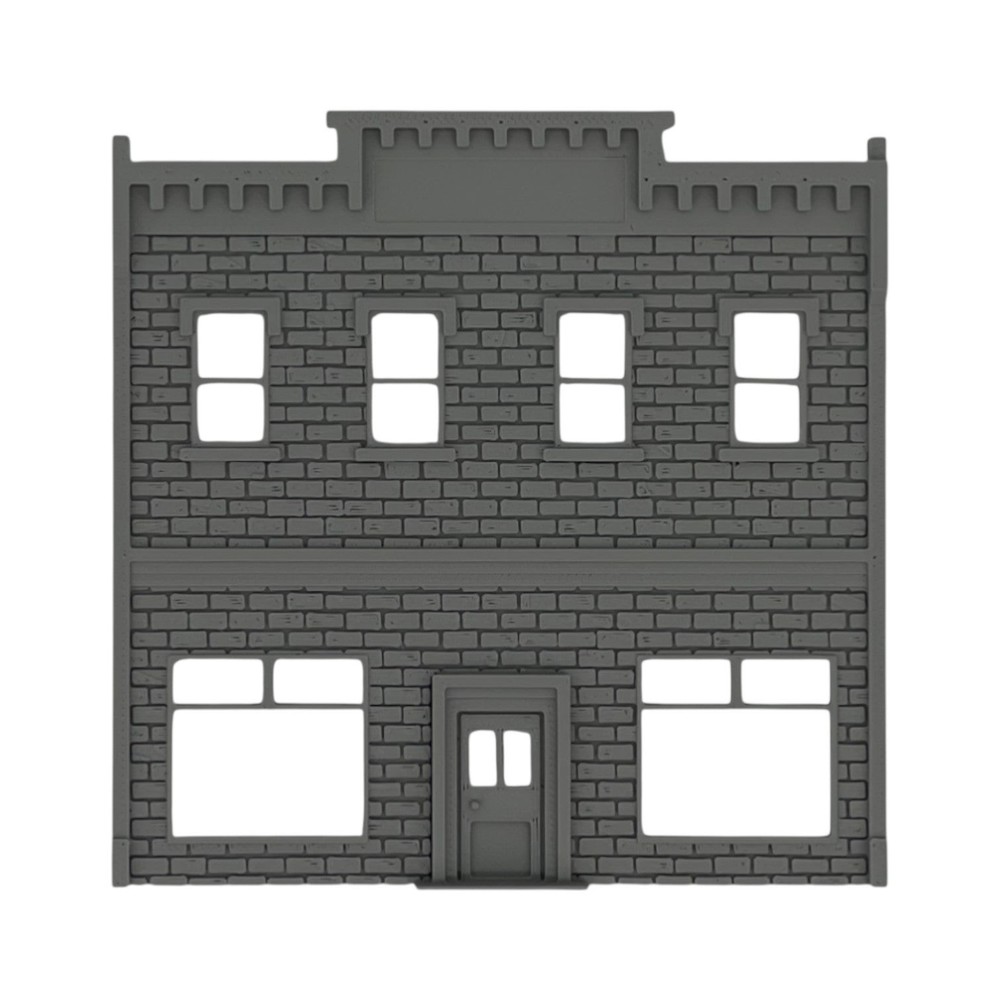 Backdrop Building BG #8 - Z Scale 1:220 - Gray