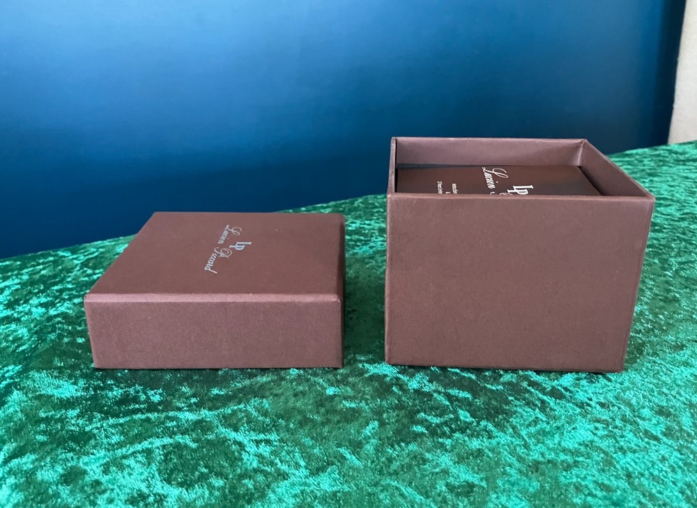 Lucian Piccard Watch Box & Booklet, Brown Empty Box