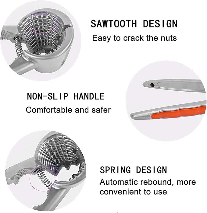 1PC Multi Function Walnut Cracker Cookie Nut Shell Nuts Cracking Tool Heavy Duty