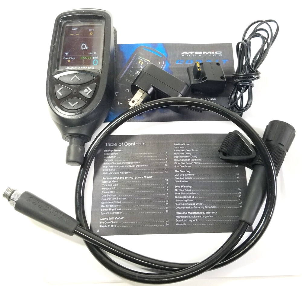 Atomic Cobalt SCUBA Dive Air Integrated Computer, Compass Air & Nitrox OLED