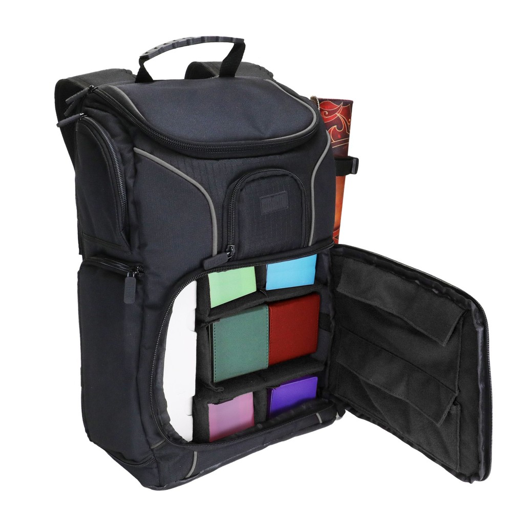 USA Gear Magic the Gathering Backpack with Customizable Interior (Black)