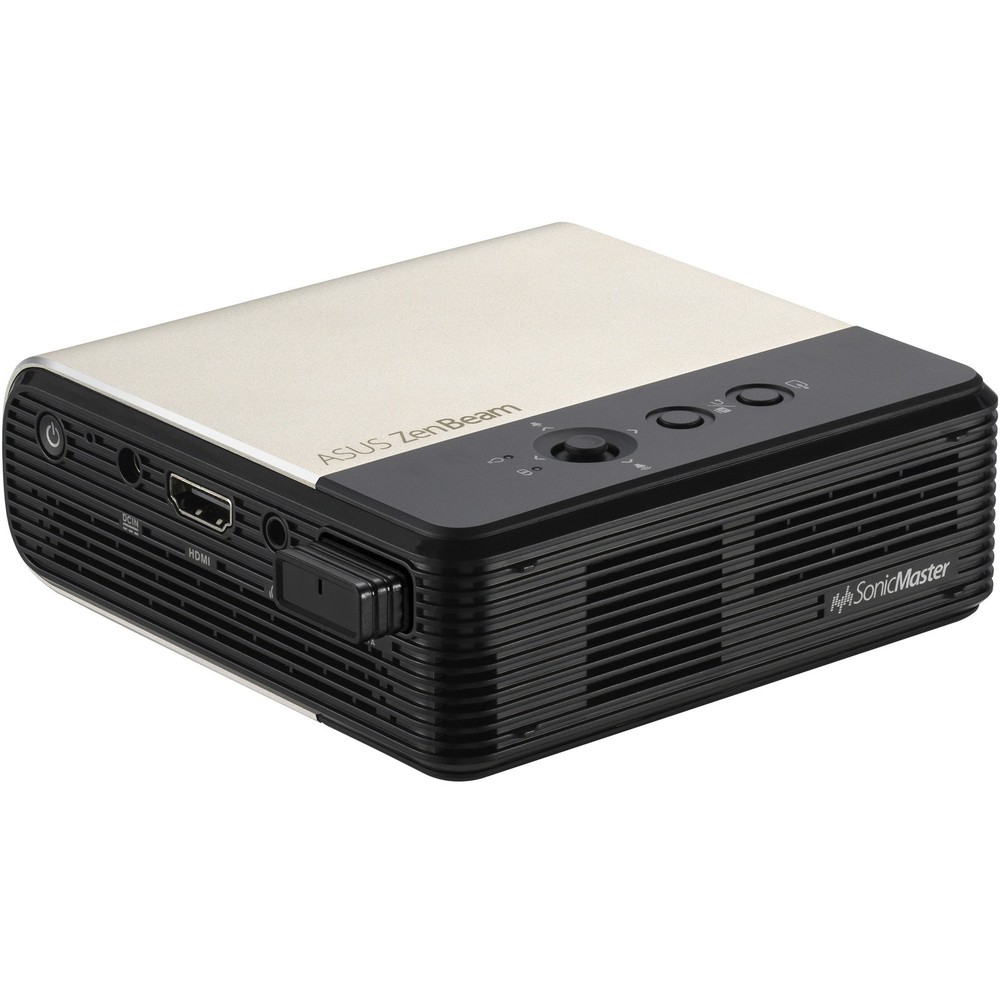 Asus ZenBeam E2 DLP Projector - 16:9 - Ceiling Mountable - Black, Gold