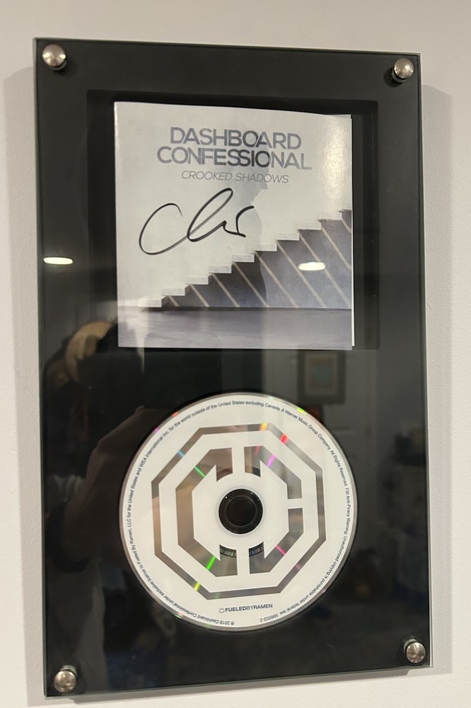 Dashboard Confessional Chris Carrabba Signed Autographed Crooked Shadows Framed