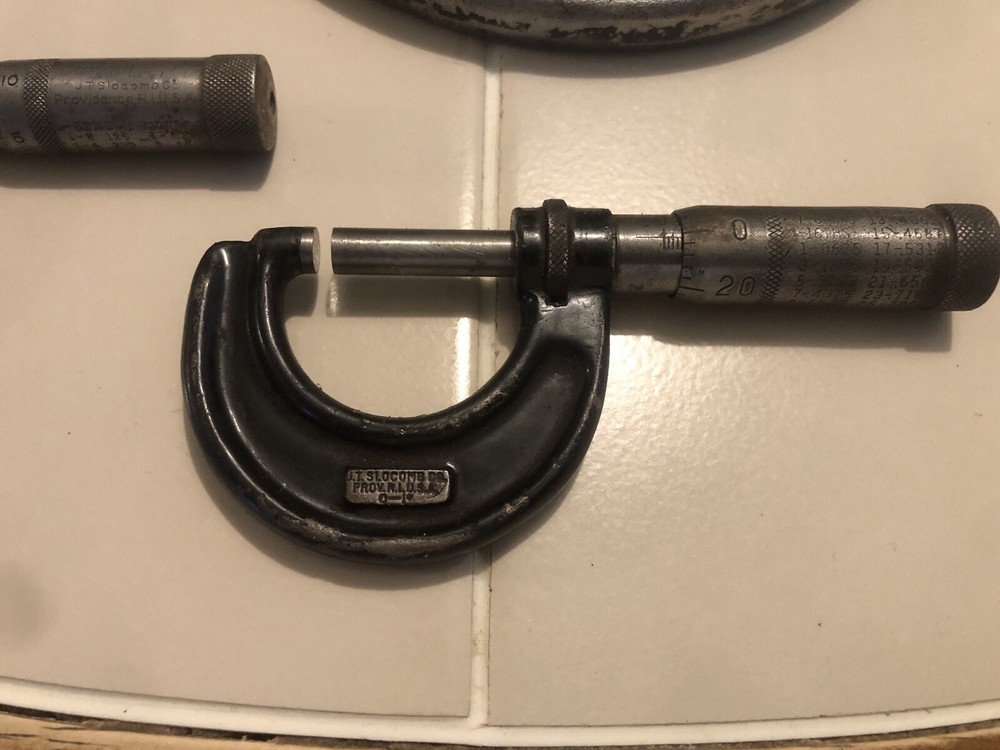 5 PIECE SLOCOMB MICROMETERS SET