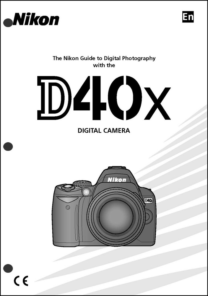 Nikon D40X User Manual Guide Instruction Operator Manual