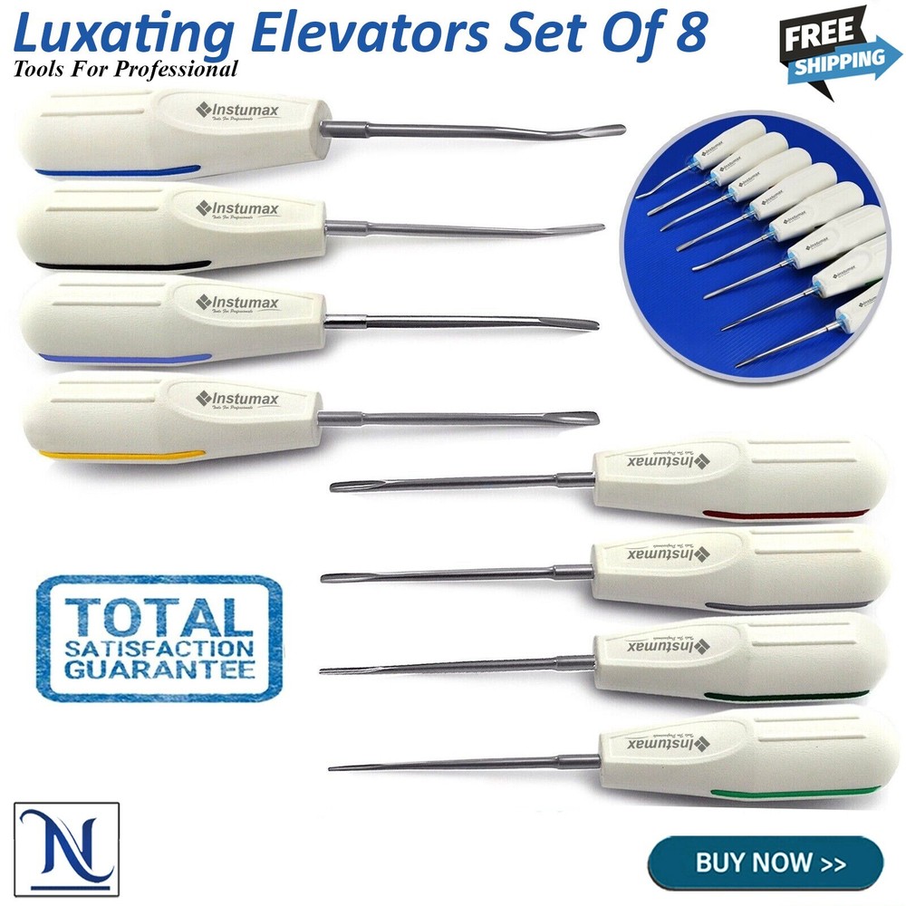 Dental Luxating Elevators PDL Periotome Luxation Root Extracting Extraction Kit