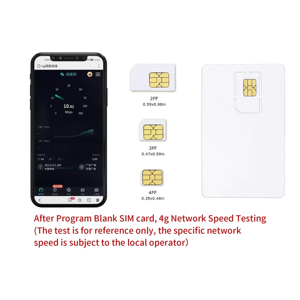 Smart SIM Card Reader Writer EMV Chip Reader Writer Programmer with 5pc Blank...
