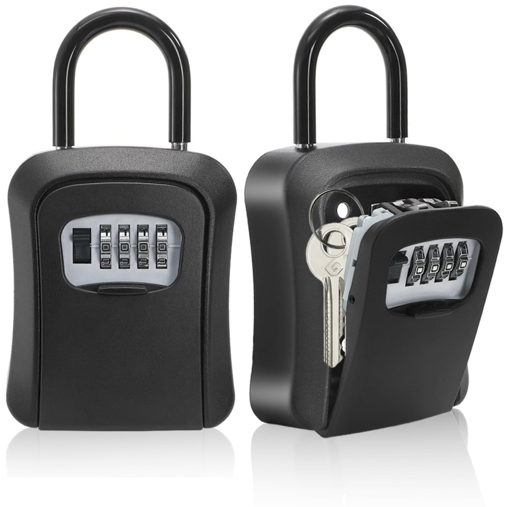 Key Lock Box for Outside 2 Pack Wall Mount Code Safe Storage Waterproof