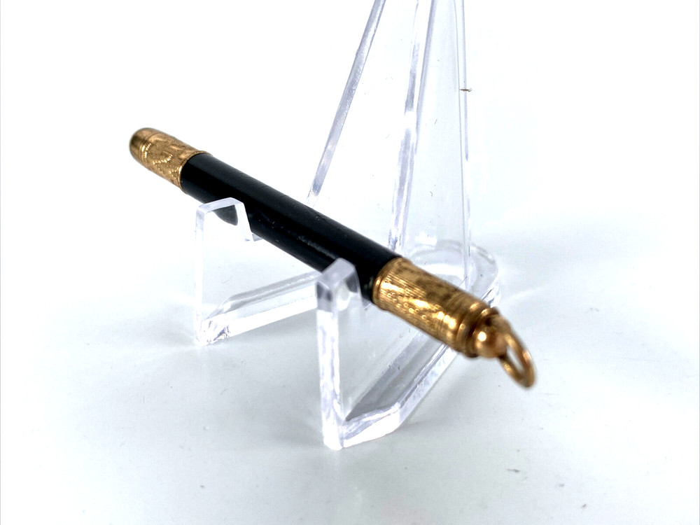 Antique Etched Chatelaine Pencil Holder