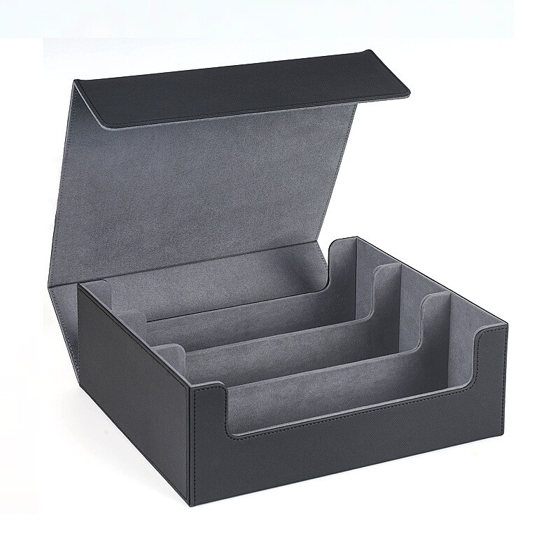 Card Storage Box 1800+ Card Storage Magnetic Closure Leather Material Deck Box