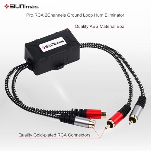 Pro RCA 2 Channels Ground Loop Isolator Hotswap Design with SIM-2CH-RCA01A