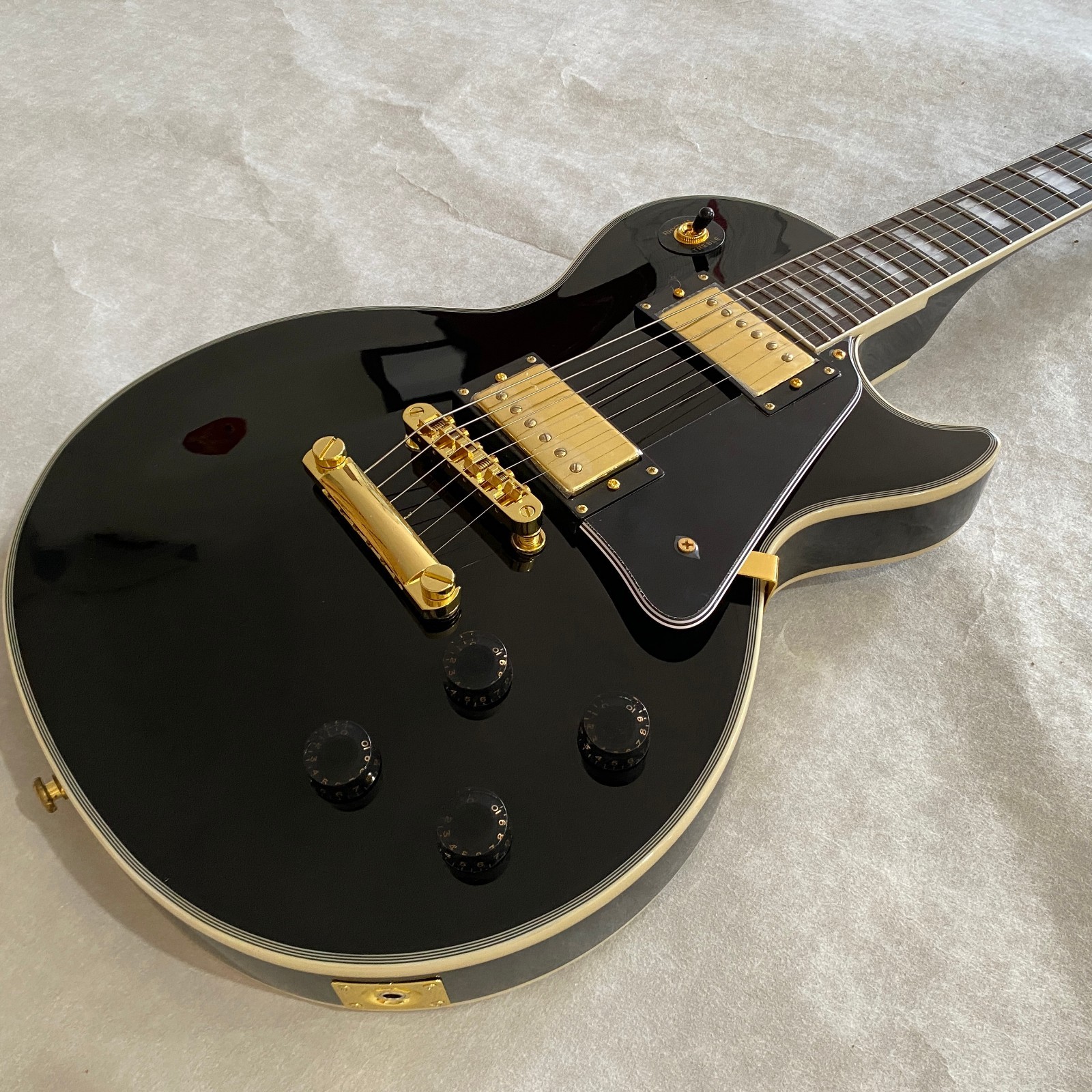 Les Paul Custom Black Beauty electric guitar solid mahogany body Real Photo