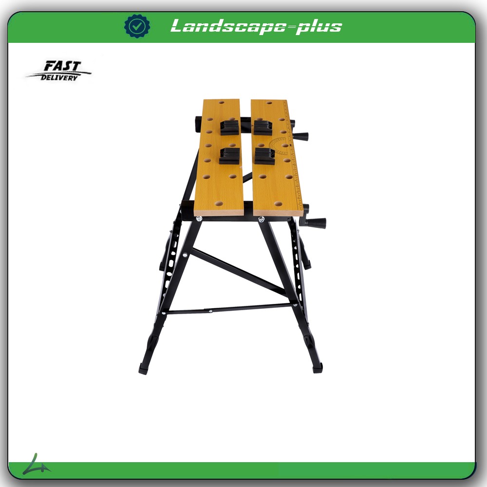 220lbs Adjustable Workbench - Portable Foldable Multi-Purpose for Garage, Home