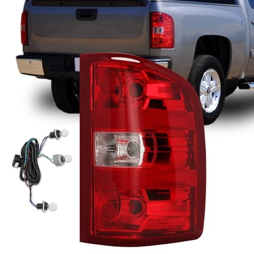 Tail Light Assembly Compatible with Chevy Silverado Passenger Side