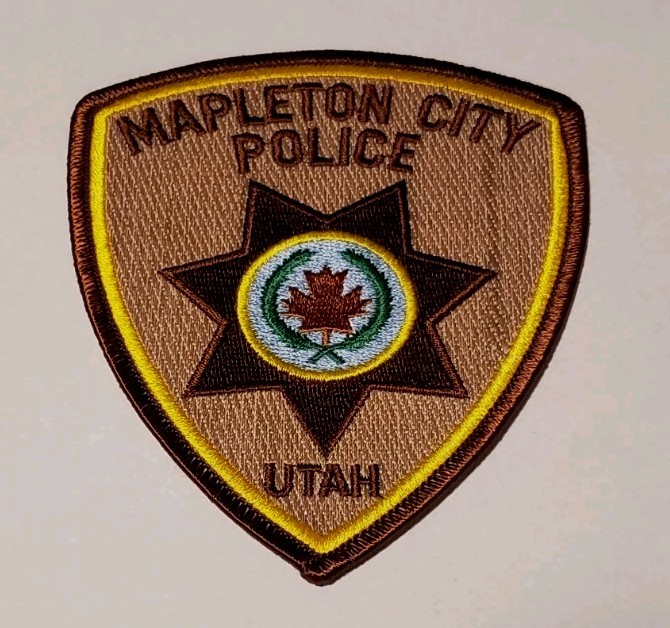 Mapleton City Utah Police Shoulder Patch