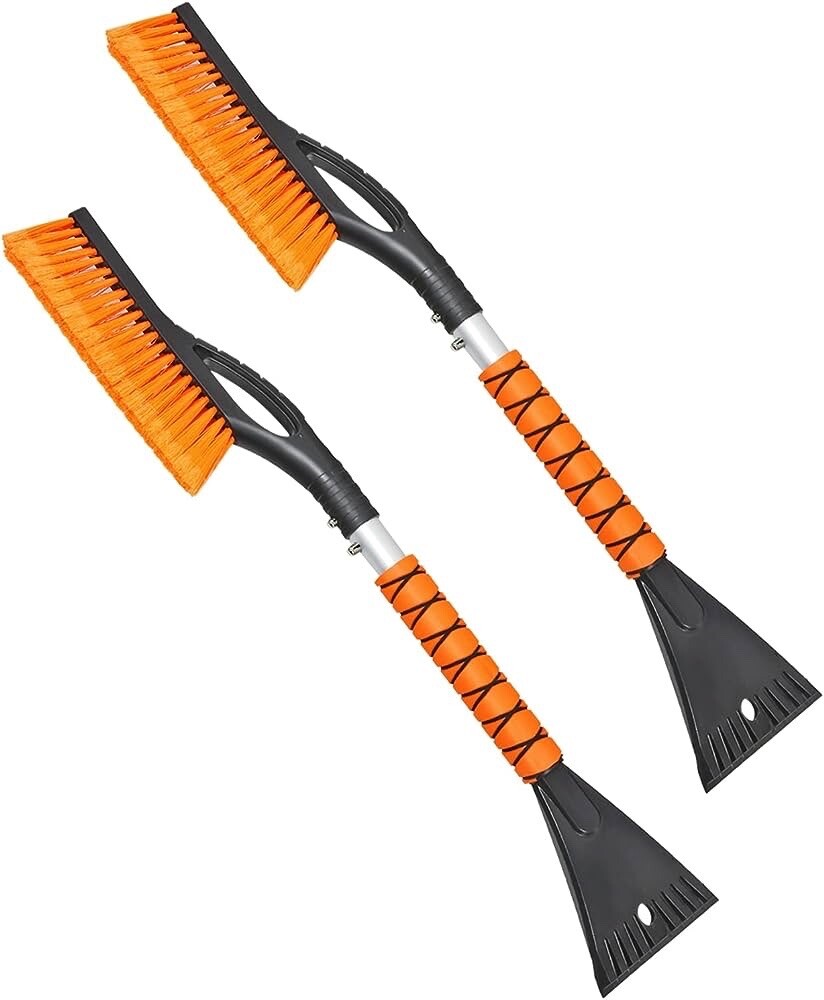 Aoryoa 2PCS 27" Ice Scraper Snow Brush, Ice Scraper for Car Windshield