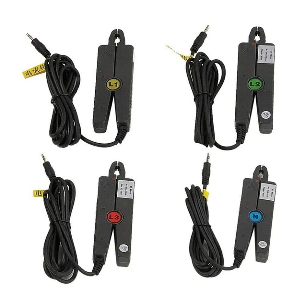 Energy Quality Analyzer with 4 PCS 10A Sharp Nose Pliers Current Sensor