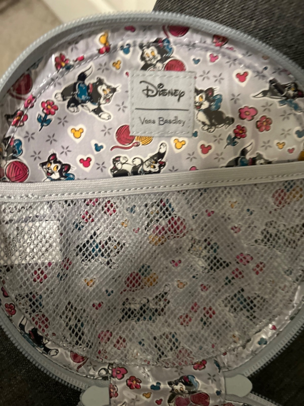 NEW Vera Bradley Disney MICKEY Mouse PICCADILL PAISLEY Whimsy Cosmetic Case NWT