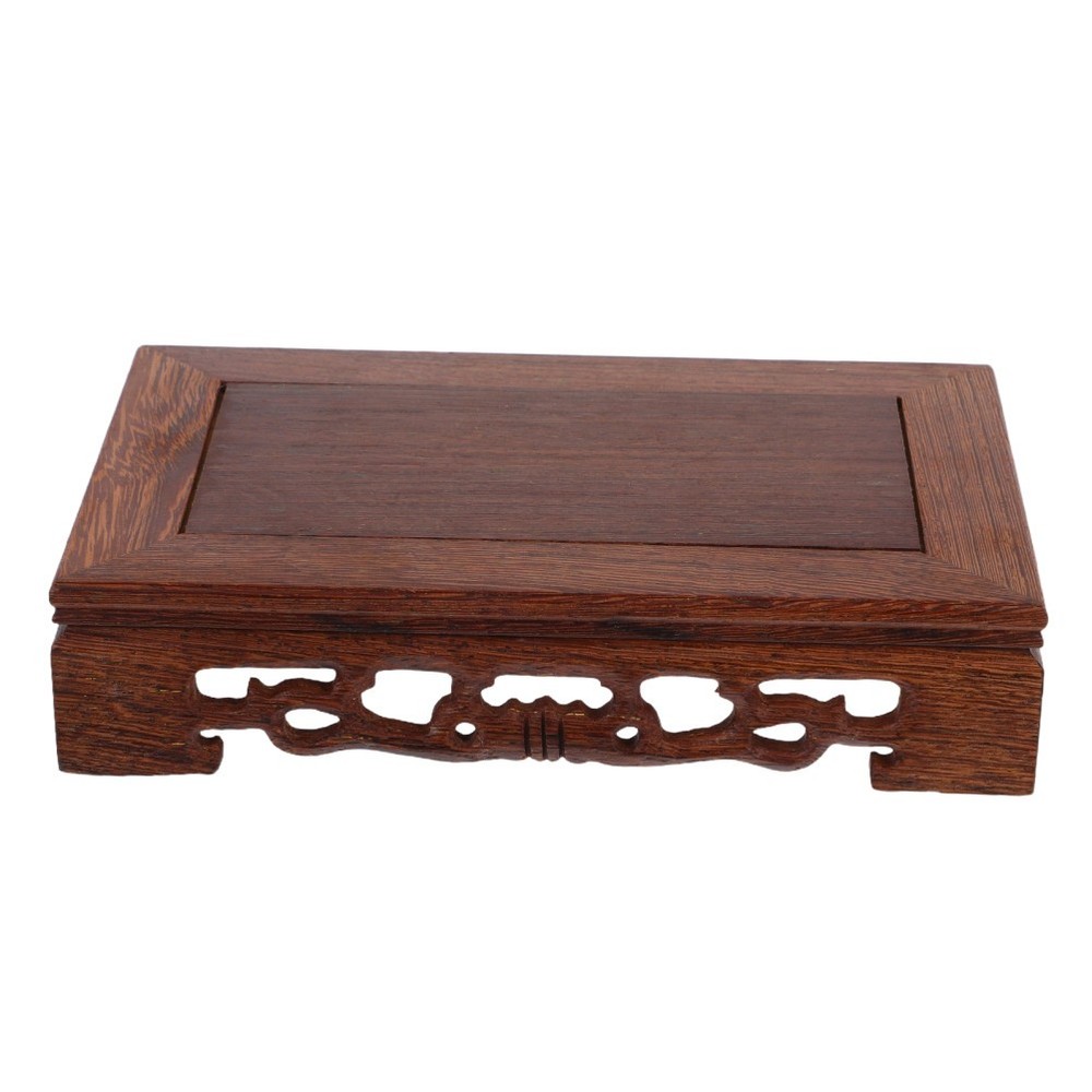 Wood Display Stand Pedestal Rectangular Base for Home Craft Decoration