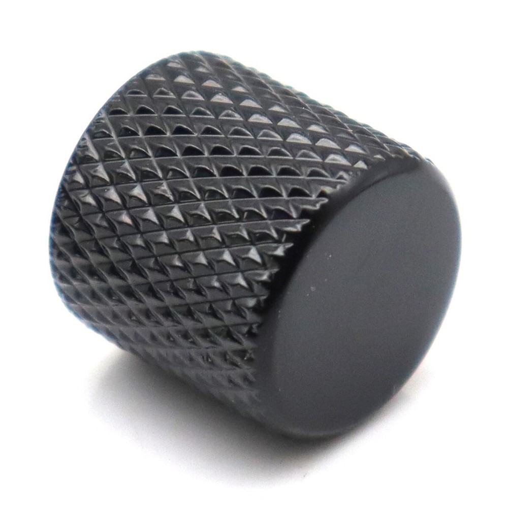 3Pcs Metal Flat Top Volume/Tone Guitar Knobs 6MM Shaft Guitar Knobs Black