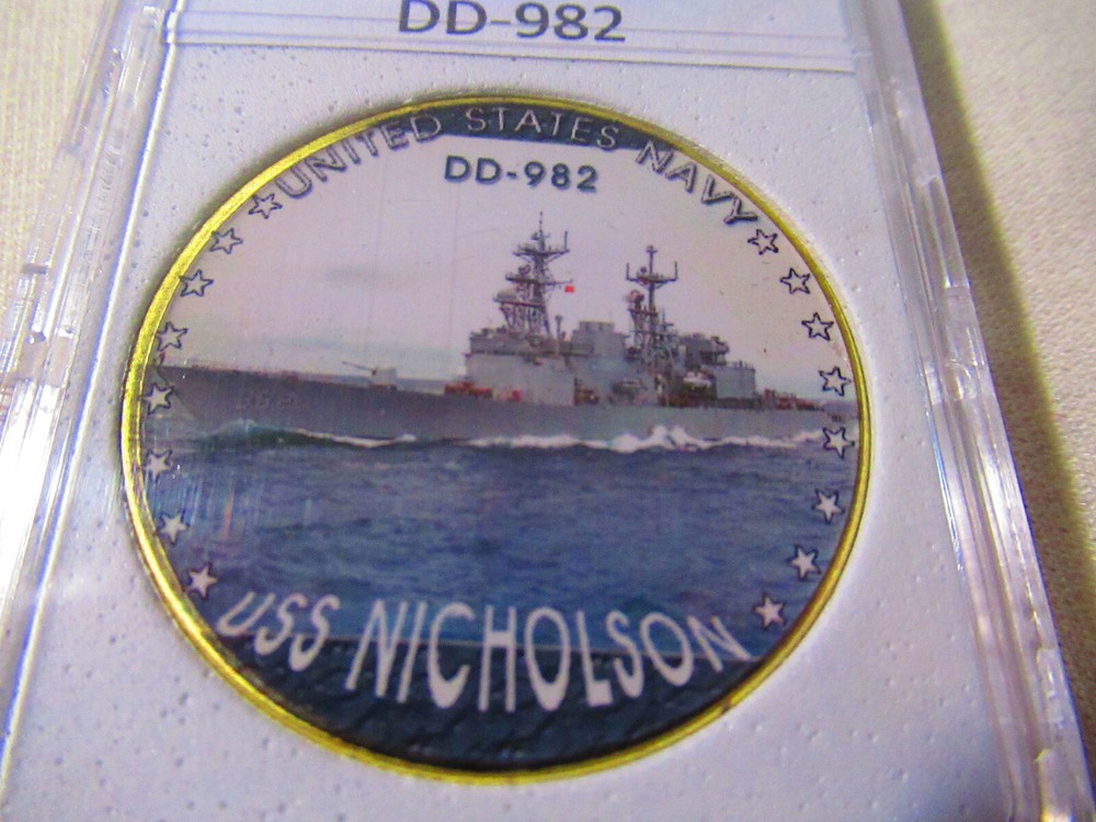 US NAVY - USS NICHOLSON (DD-982) Challenge Coin