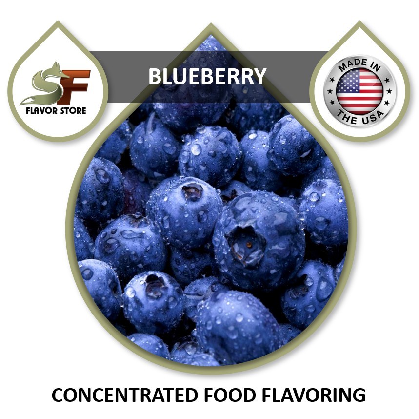 Blueberry Flavor Drops Food Flavoring Concentrate - 1oz/30ml - SageFox - FL018