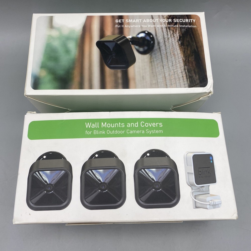Wall Mounts & Covers FOR Blink Outdoor Camera Surveillance 2-Boxes *READ NOTES