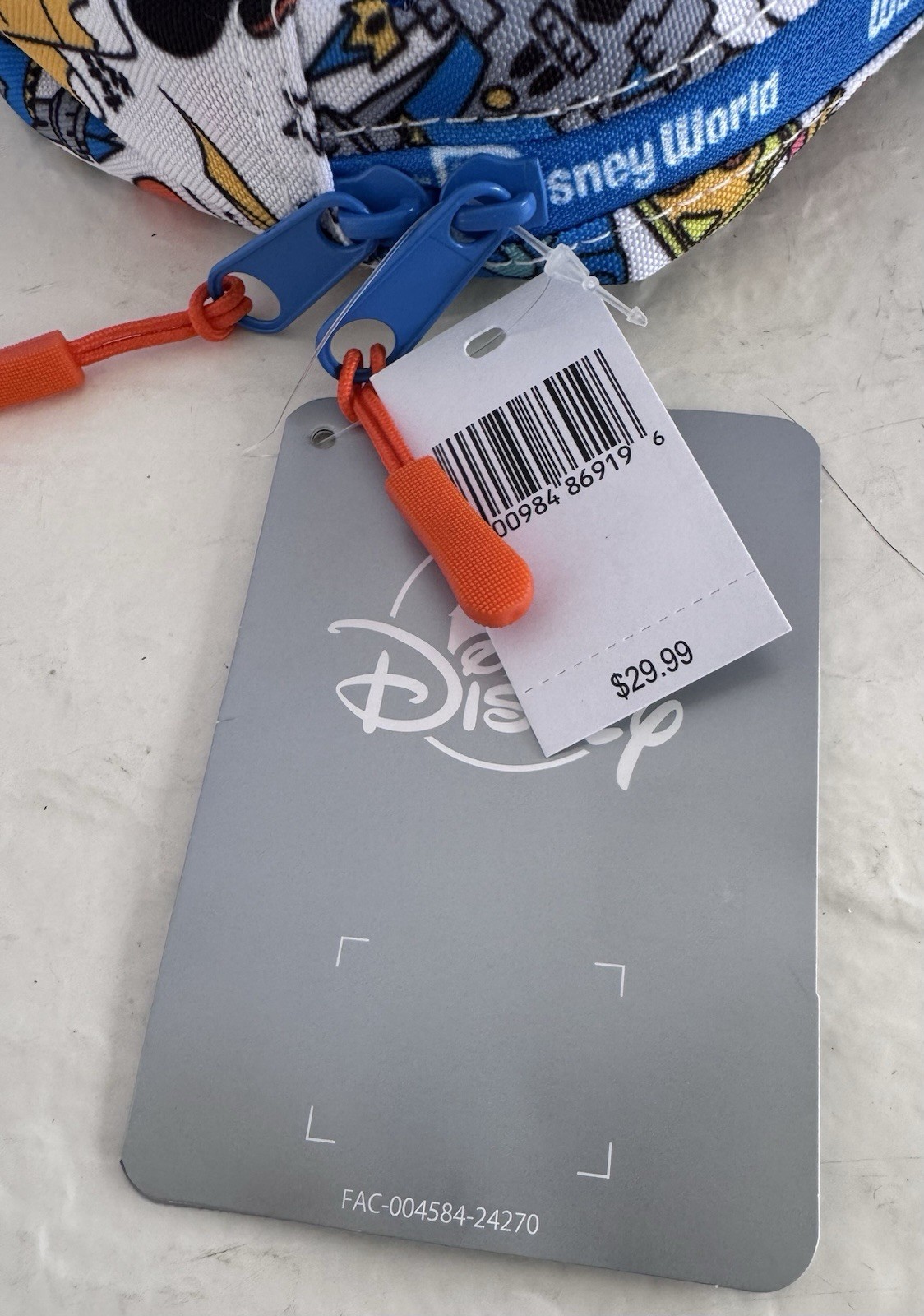 DISNEY WORLD PLAY IN THE PARK BELT BAG/HIP PACK NEW WITH TAGS