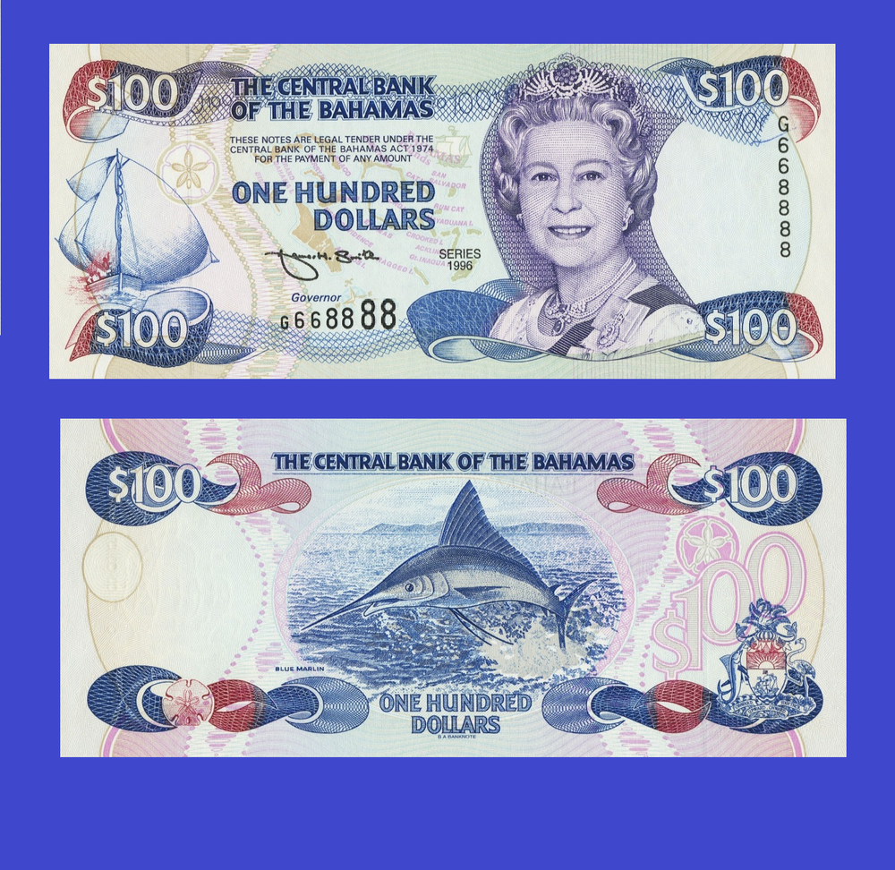 bahamas 100 dollar 1996 / Copy