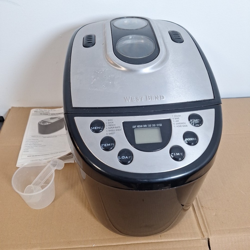 West Bend 41300 Dual Blade 2.5 lbs. Bread Maker & Dough Machine