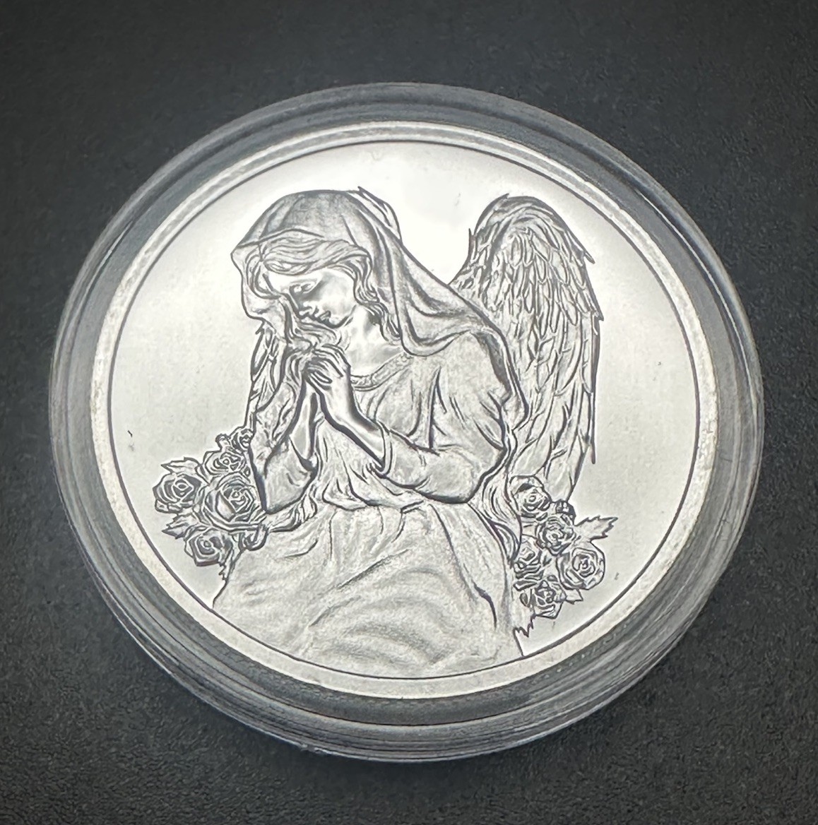 1 oz silver Angel in your pocket BU .999 pure fine christian limited heaven