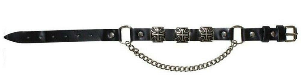 Motorcycle Boot Chains Leather Strap Various Designs Fits All Boots Stylish NEW