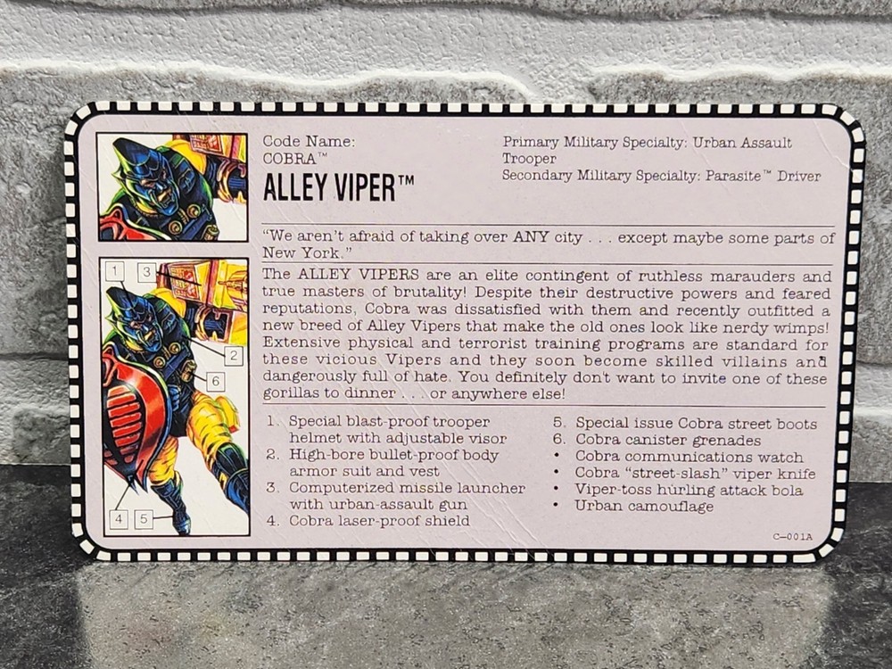 G.I. Joe File Cards Mostly 90s + (You Pick)