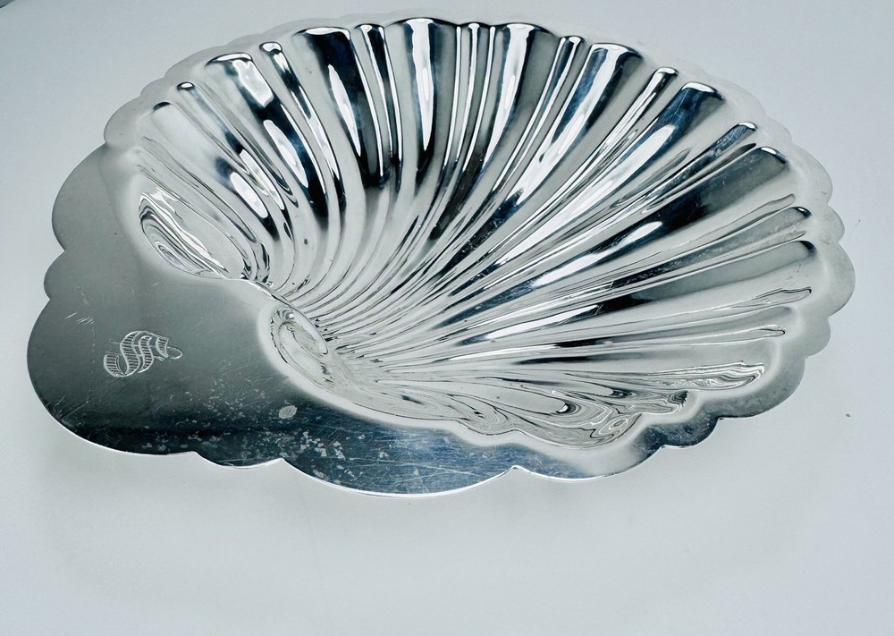 Substantial Sterling Silver Shell Dish 7" Long 170 Grams Beautiful!