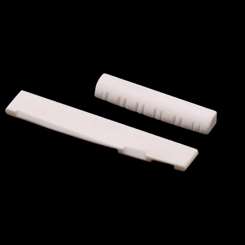 12 Strings Acoustic Guitar Bone Bridge Saddle Nut Upper string pillow (49 * 6...