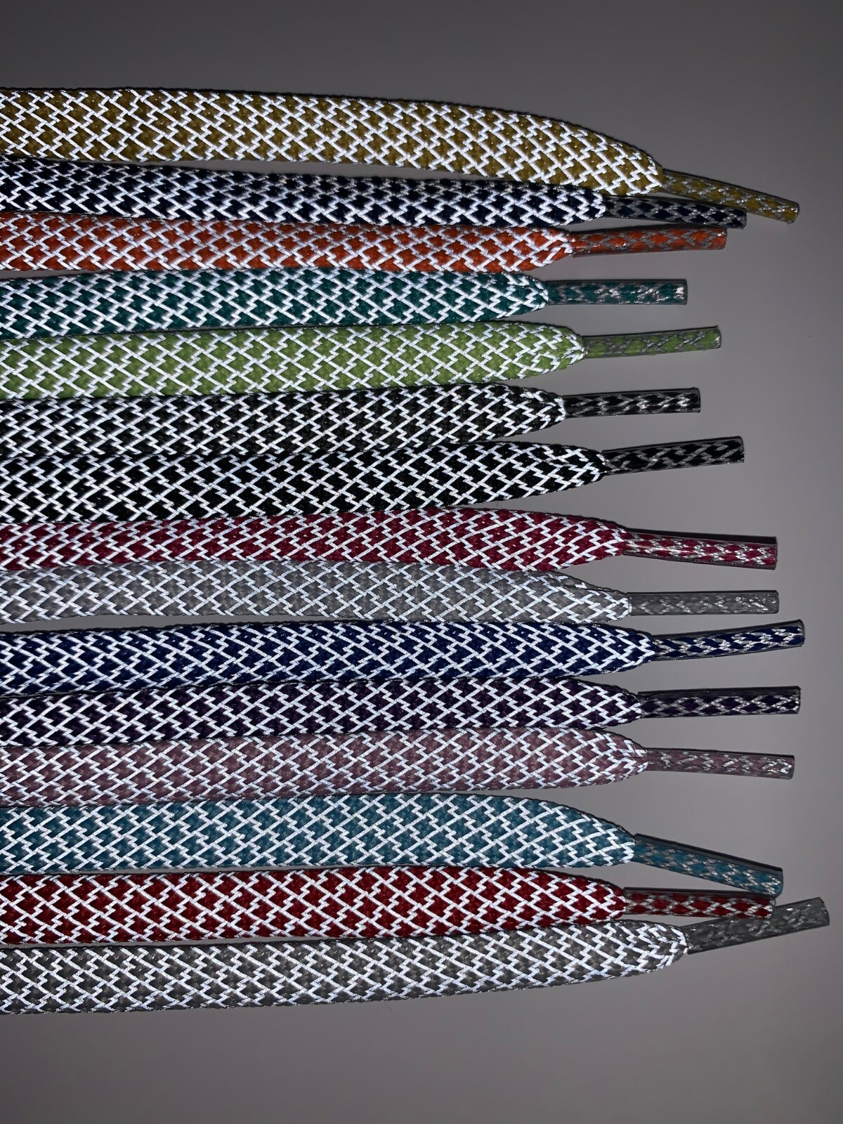 Flat or Round Reflective Sneaker Shoelaces 27 36 45 54 63 72 shoe lace strings