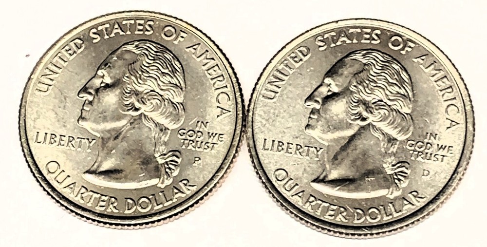 # C7174 HAWAII STATEHOOD QUARTERS, P & D from MINT ROLLS