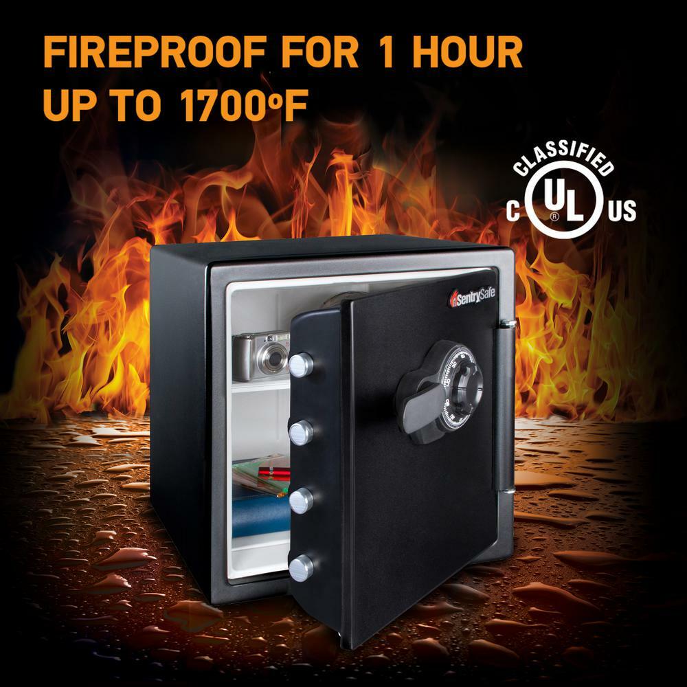 SentrySafe Fireproof/Waterproof Steel Safe Dial Combination Lock 1.2 cu. ft.