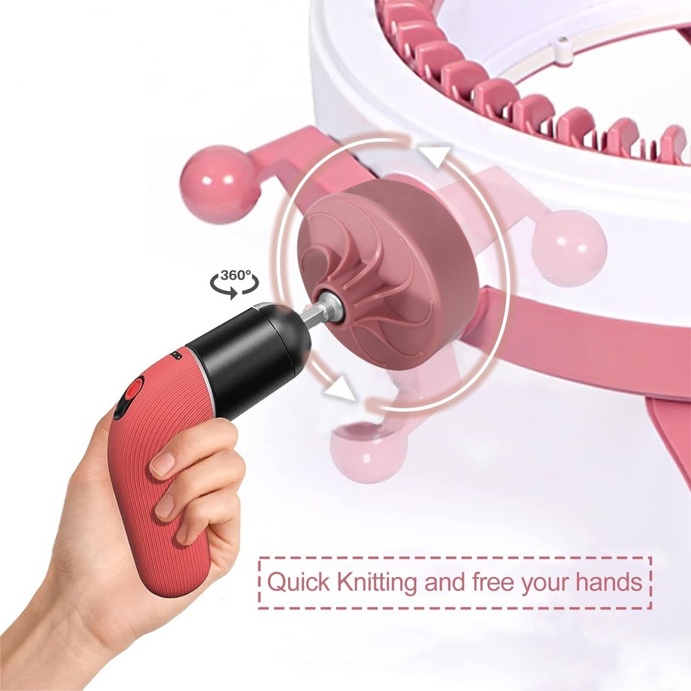 Knitting Machine Adapter Quick Knit Compatible with 22/40/48 Hex Bit DIY