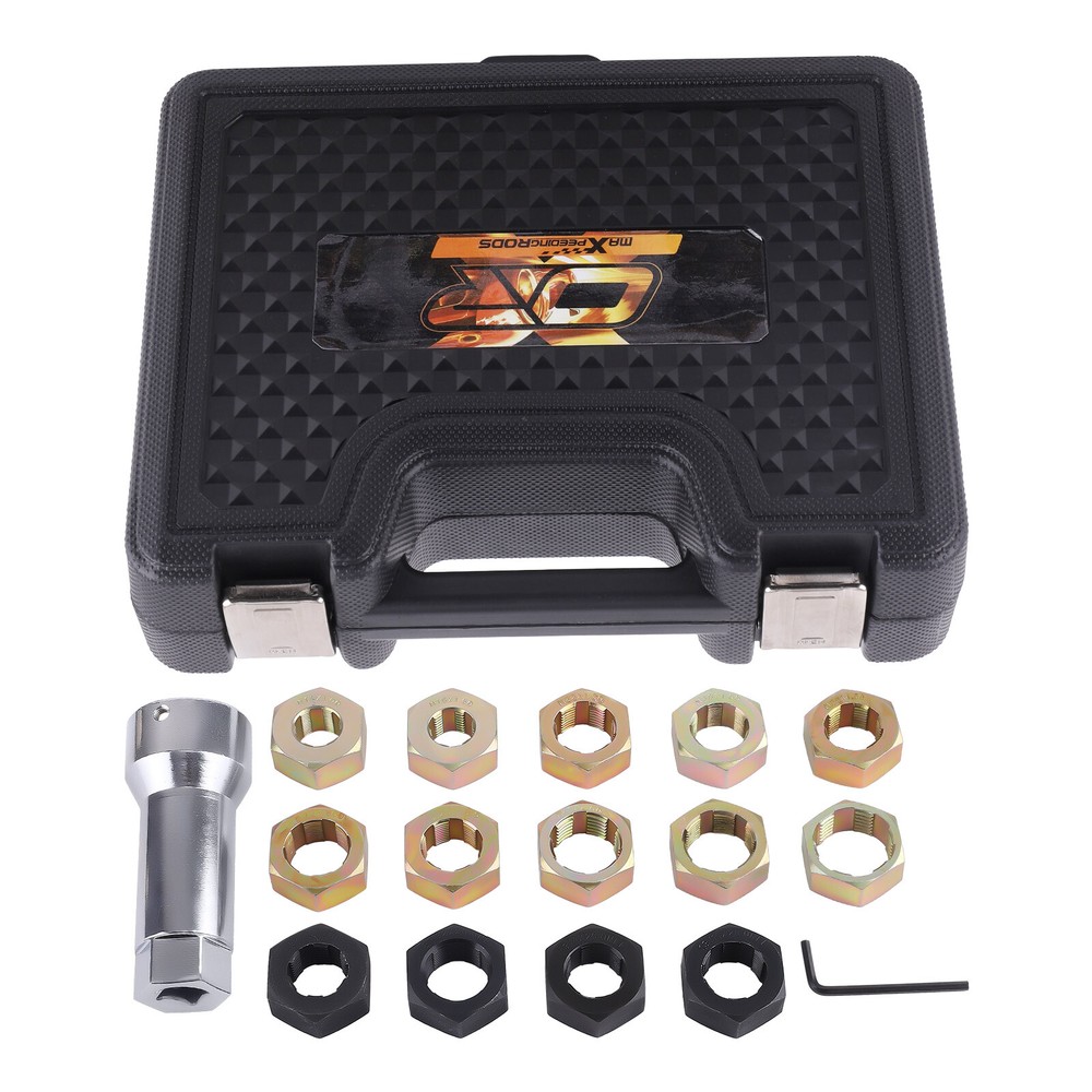 16-Piece Axle Spindle Thread Chaser Set, Thread Rethreading Restorer Tool Metric